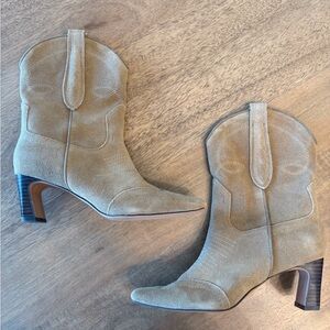 Steve Madden Tan Suede Ankle Boots